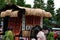 Noblemen\'s oxcart at Jidai Matsuri parade, Japan.