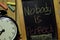 Nobody is Perfect on phrase colorful handwritten on chalkboard