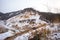 Noboribetsu hot spring, Jigokudani or Hell Valley during winter