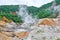 Noboribetsu Jigokudani, the explosion crater trace which was made by the eruption of Mt. Hiyoriyama, and is the