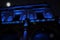 Nocturnal renaissance architecture in blue light. Piazza Loggia. Brescia, Italy.