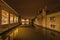 Nocturnal view of a canal in Bruges