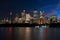 A nocturnal view of Sidney skyline