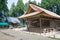 Noh theater at Hakusan-Jinja Shrine in Hiraizumi, Iwate, Japan. It is part of Important Cultural