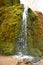 Nohn, Germany - 01 13 2021: splashing moss waterfall DreimÃ¼hlenwasserfall