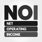 NOI - Net Operating Income acronym concept