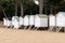 Noirmoutier the Ladies Beach in VendÃ©e white wood cabin for tourist