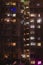 Noise, blur, defocus, soft focus, City apartments at night