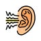 noise reduction audiologist doctor color icon vector illustration