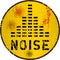 Noise warning sign,