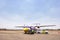 Nok Air Plane landed at Mae Sod Airport on May 08, 2016 in Tak, Thailand. Nok Air is a major domestic low-cost airline in Thailand