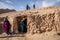 Nomad family living in the cave, Nomad Valley, Atlas Mountains, Morocco