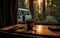 Nomadic Brew Coffee in Campervan Living. Generative AI