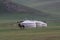 Nomadic families in the tranquility of the peaceful Orkhon valley, Ovorkhangai region in Mongolia.