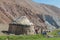 Nomadic yurt house in the mountains of Kazakhstan and Kyrgyzstan