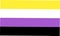 Non-binary pride flag