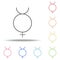 non binary transgender icon. Elements of web in multi colored icons. Simple icon for websites, web design, mobile app, info