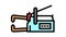 non-consumable electrode welding color icon animation