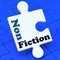 Non Fiction Puzzle Shows Educational Material