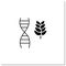 Non gmo crop glyph icon