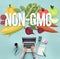 Non-GMO Nature Organic Plant Technology Concept