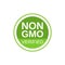 Non GMO verified label. GMO free icon. No GMO design element for tags, product packag, food symbol, emblems, stickers