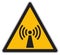 Non ionising electromagnetic radiation sign