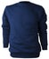 Non-print isolated dark blue cotton polyester sweatshirt blouse without zipper