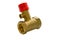Non-return valve, for a water heater, bronze with a reset pressure regulator