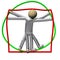 The non-slim Vitruvian Man