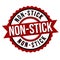 Non-stick label or sticker