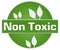 Non Toxic Green Circle Leaves