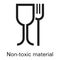 Non toxic plastic material icon, simple style