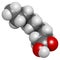 Nonanoic acid (pelargonic acid) molecule. Ammonium salt used as broad-spectrum herbicide