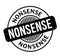 Nonsense rubber stamp