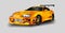 NONTHABURI THAILAND-JUNE 20 : Toyota Supra vector illustration on transparent background, racing exclusive car with