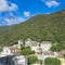 Nonza in Corsica, houses in the mountain