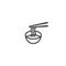 Noodle bowl, ramen . Vector logo icon template