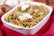 Noodle casserole with peas