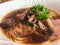 Noodle duck soup in thai street food