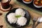 Noolappam , idiyappam rice noodles string hopper popular steam cooked Kerala breakfast