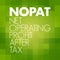 NOPAT - Net Operating Profit After Tax acronym, business concept background