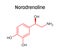 Noradrenaline structural formula of molecular structure
