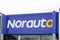 Norauto logo brand and sign text front of station garage cars Automotive Repair and