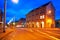 Nordhausen stadthaus night in Thuringia Germany