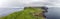 Nordic natural landscape panorama, Mykines island