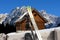 Nordic Skiing - Mountain chalet in winter - Italy