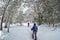 Nordic Skiing In Winter Etna Park, Sicily