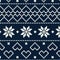 Nordic style Christmas snowflake jacquard. New Year or winter design.
