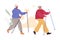 Nordic Walking Senior Couple